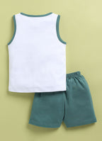 Mars Infiniti Baby Boys & Baby Girls Casual T-shirt Shorts (Green, White)