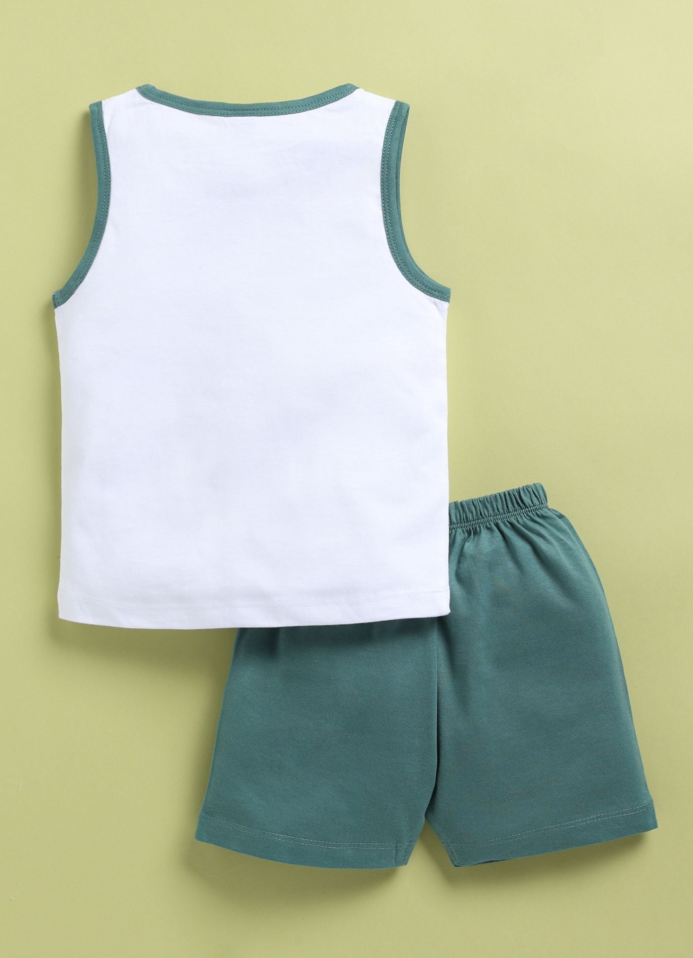 Mars Infiniti Baby Boys & Baby Girls Casual T-shirt Shorts (Green, White)