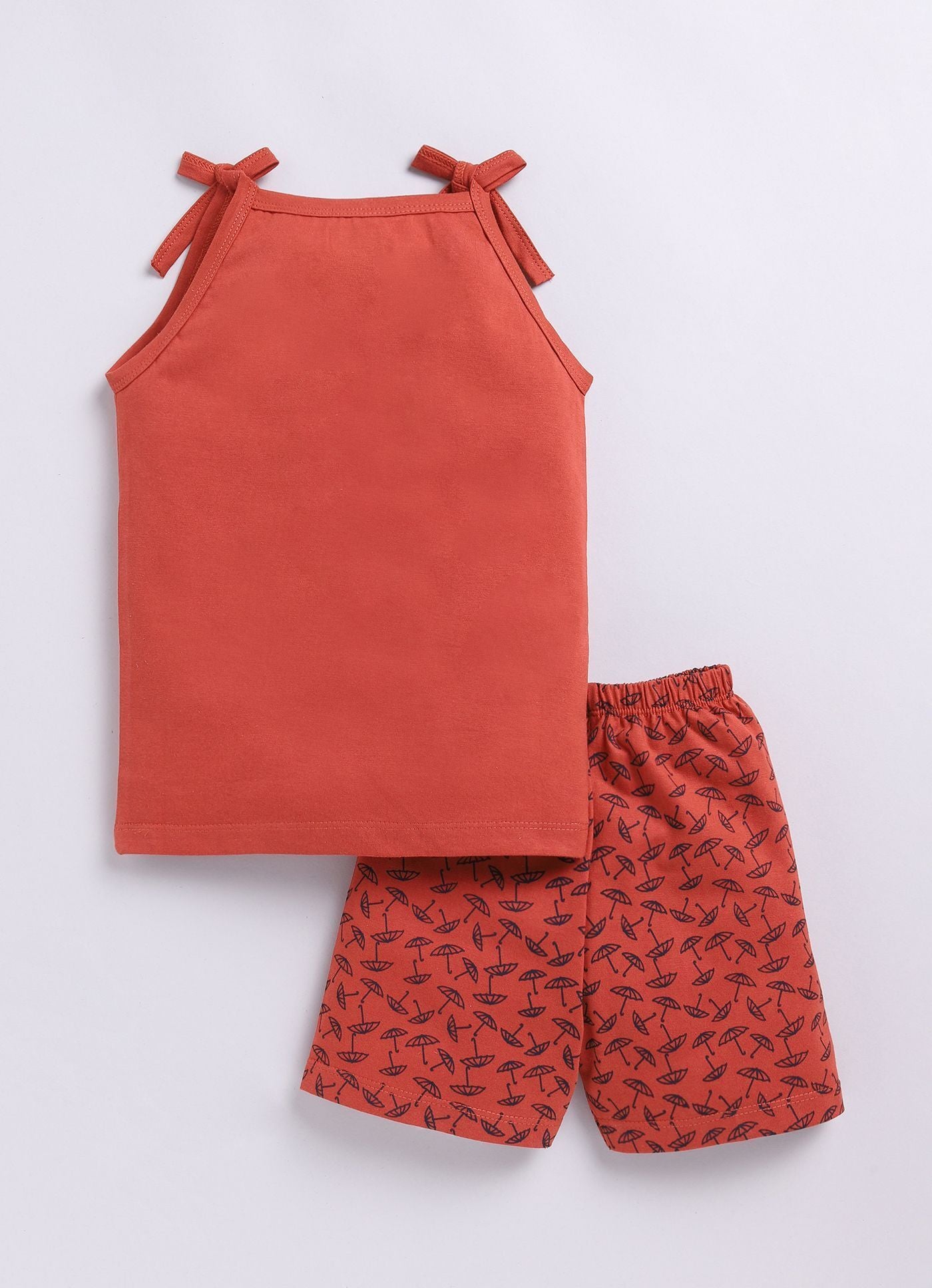 Mars Infiniti Baby Boys & Baby Girls Casual Vest Shorts (Light Red)