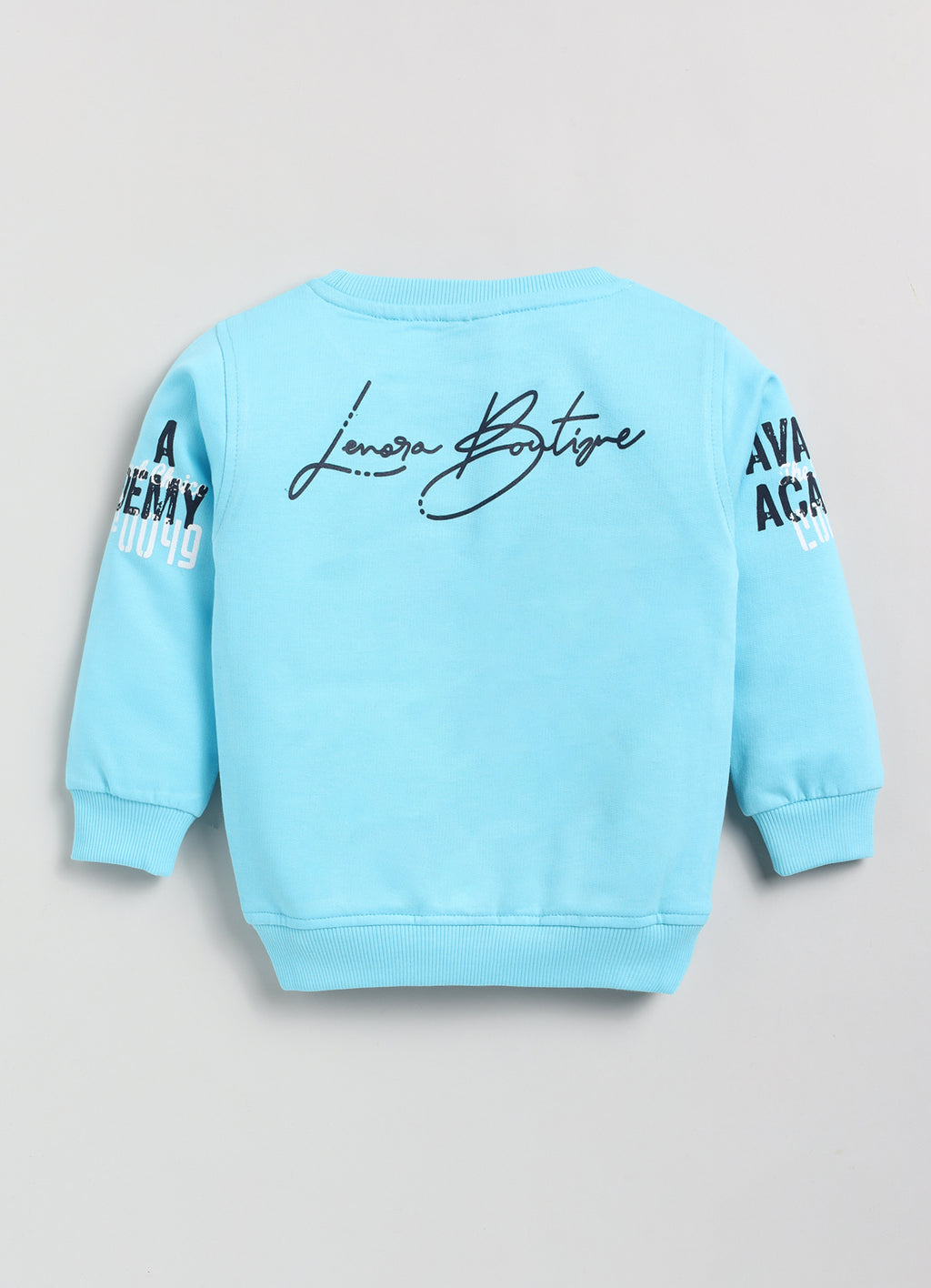 Mars Infiniti Full Sleeves Roundneck Winter Sweatshirt, Aqua Blue