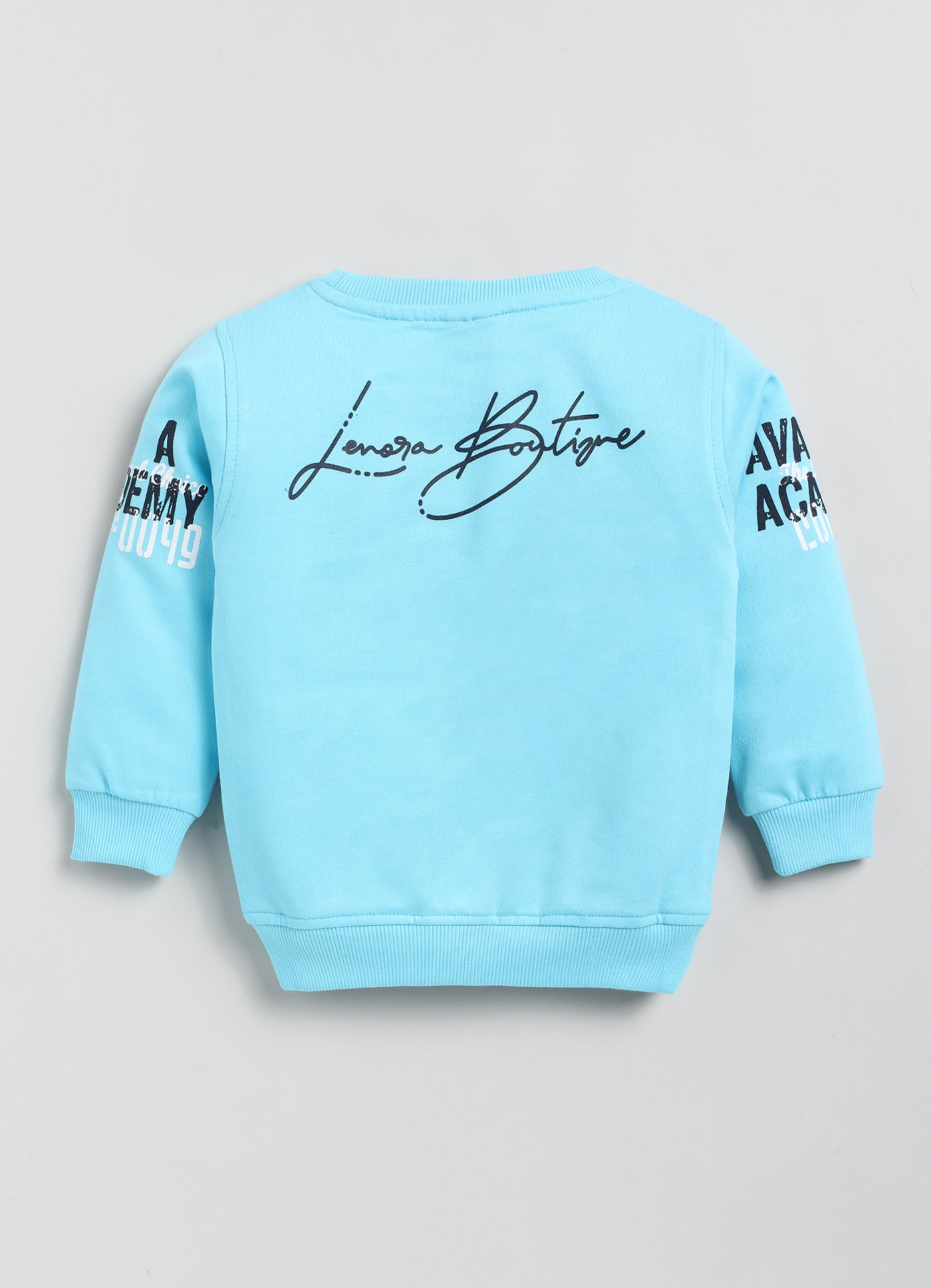 Mars Infiniti Full Sleeves Roundneck Winter Sweatshirt, Aqua Blue