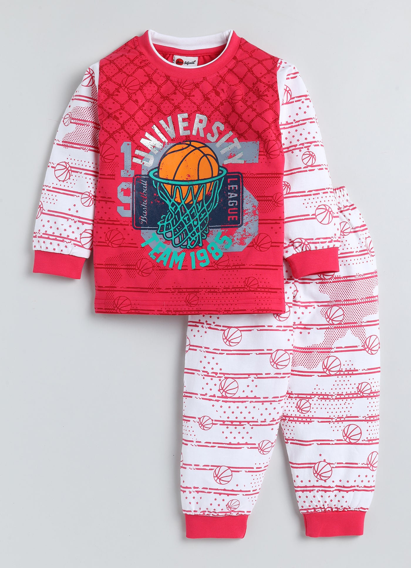 Mars Infiniti Boys & Girls Casual T-shirt Pant (Pink)