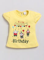 Mars Infiniti Girls Casual Top Skirt (Yellow)