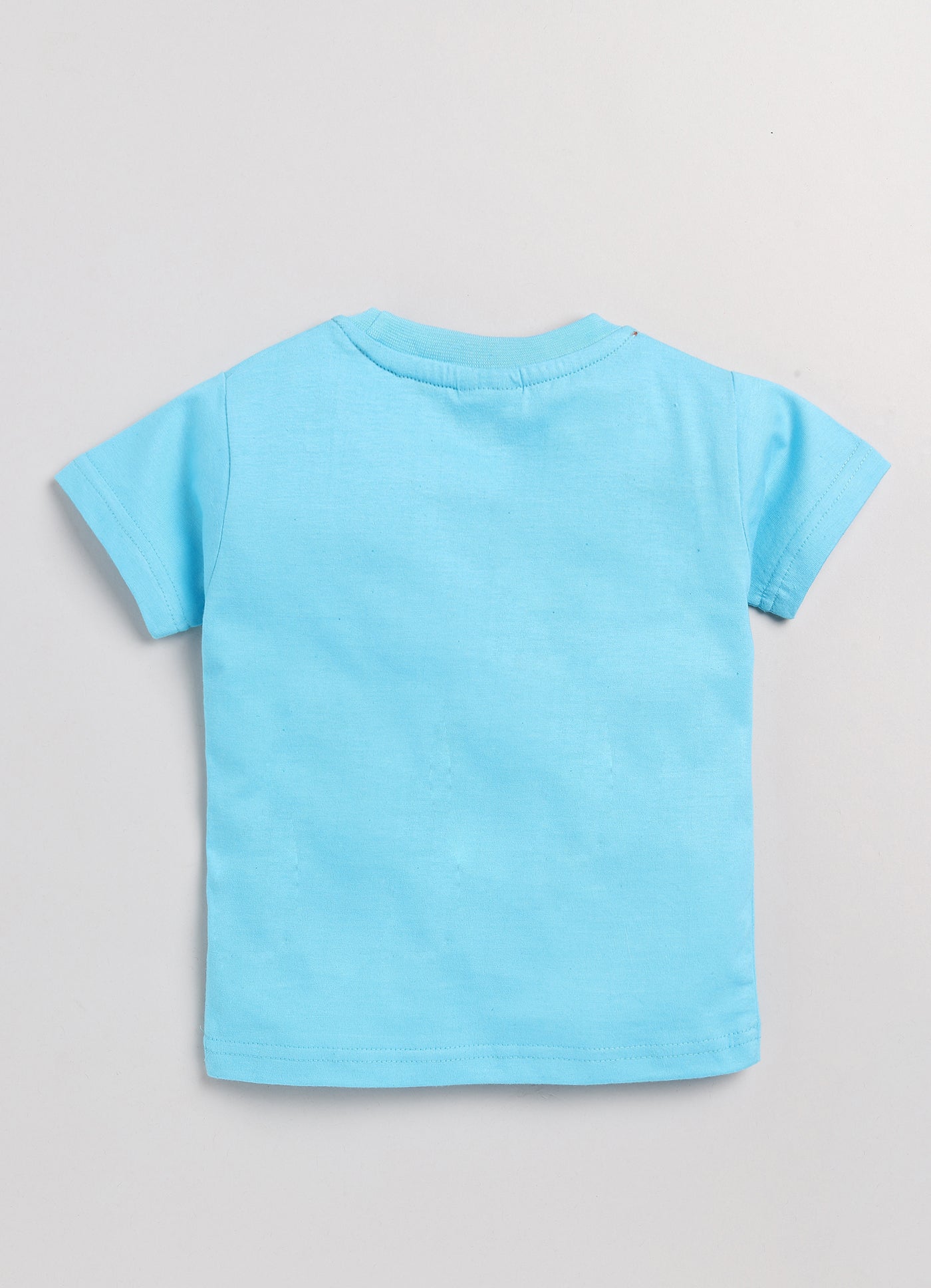Mars Infiniti Blue Color Stylish Half T Shirt - Mustard
