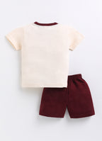Mars Infiniti Boys Pure Cotton Half Sleeve T-shirt & Shorts Set