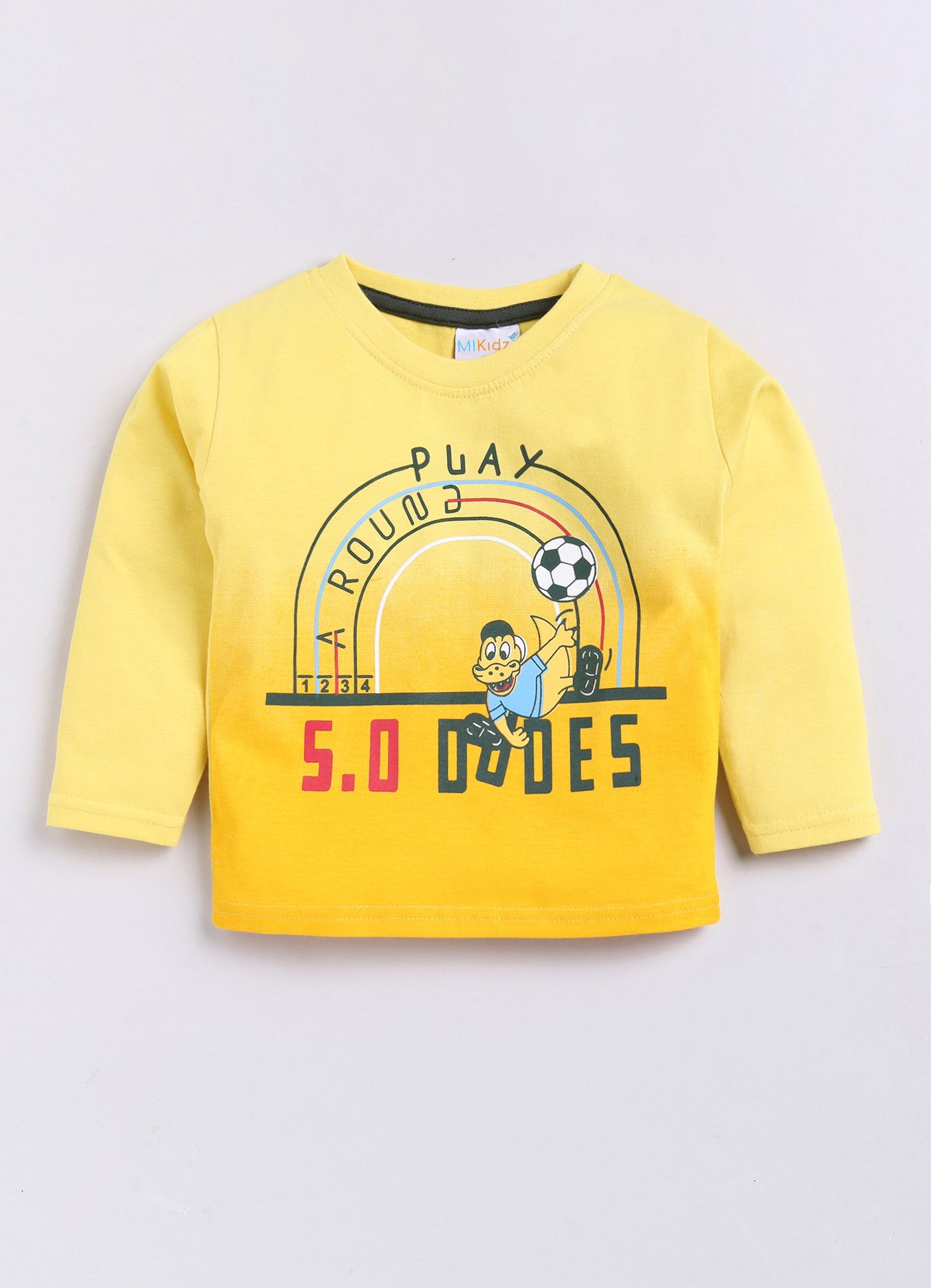 Mars Infiniti Boys Casual T-shirt Track Pants (Yellow)