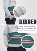 Mars Infiniti Full Sleeve Printed Baby Boys & Baby Girls Sweatshirt (Light Grey)