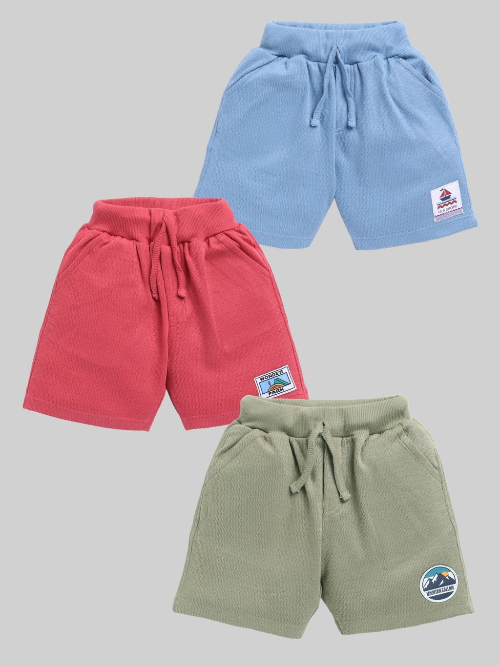 Mars Infiniti Short For Boys Casual Printed Pure Cotton (Multicolor, Pack of 3)