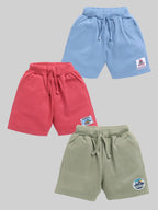 Mars Infiniti Short For Boys Casual Printed Pure Cotton (Multicolor, Pack of 3)