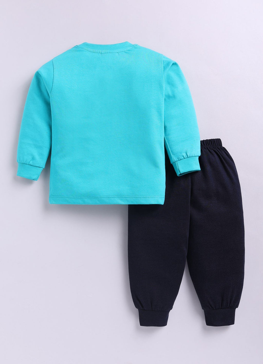 Mars Infiniti Boys Casual T-shirt Track Pants (Aqua Blue, Navy Blue)