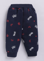 Mars Infiniti Boys & Girls Casual Sweatshirt Track Pants (Cherry Red, Navy Blue)