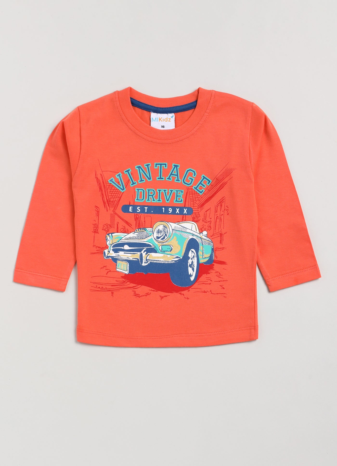 Mars Infiniti Boys Casual T-shirt Track Pants (Orange)