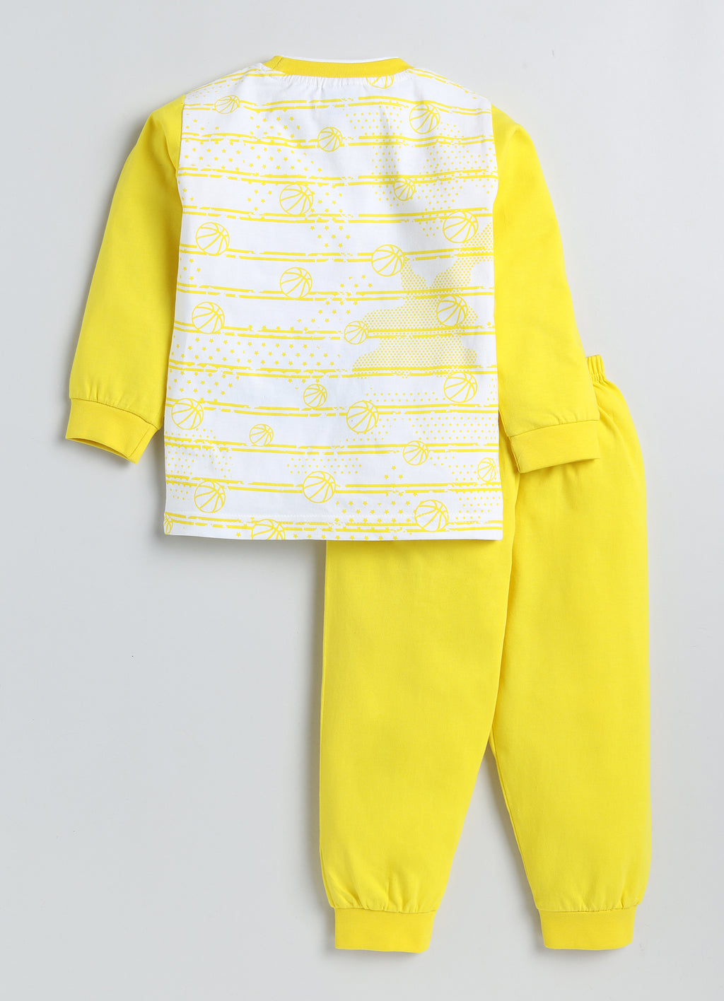 Mars Infiniti Boys & Girls Casual T-shirt Pant (Yellow)