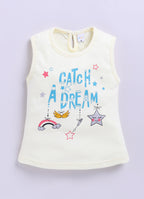Mars Infiniti Baby Girls Casual Top Capri (light yellow, sky blue)