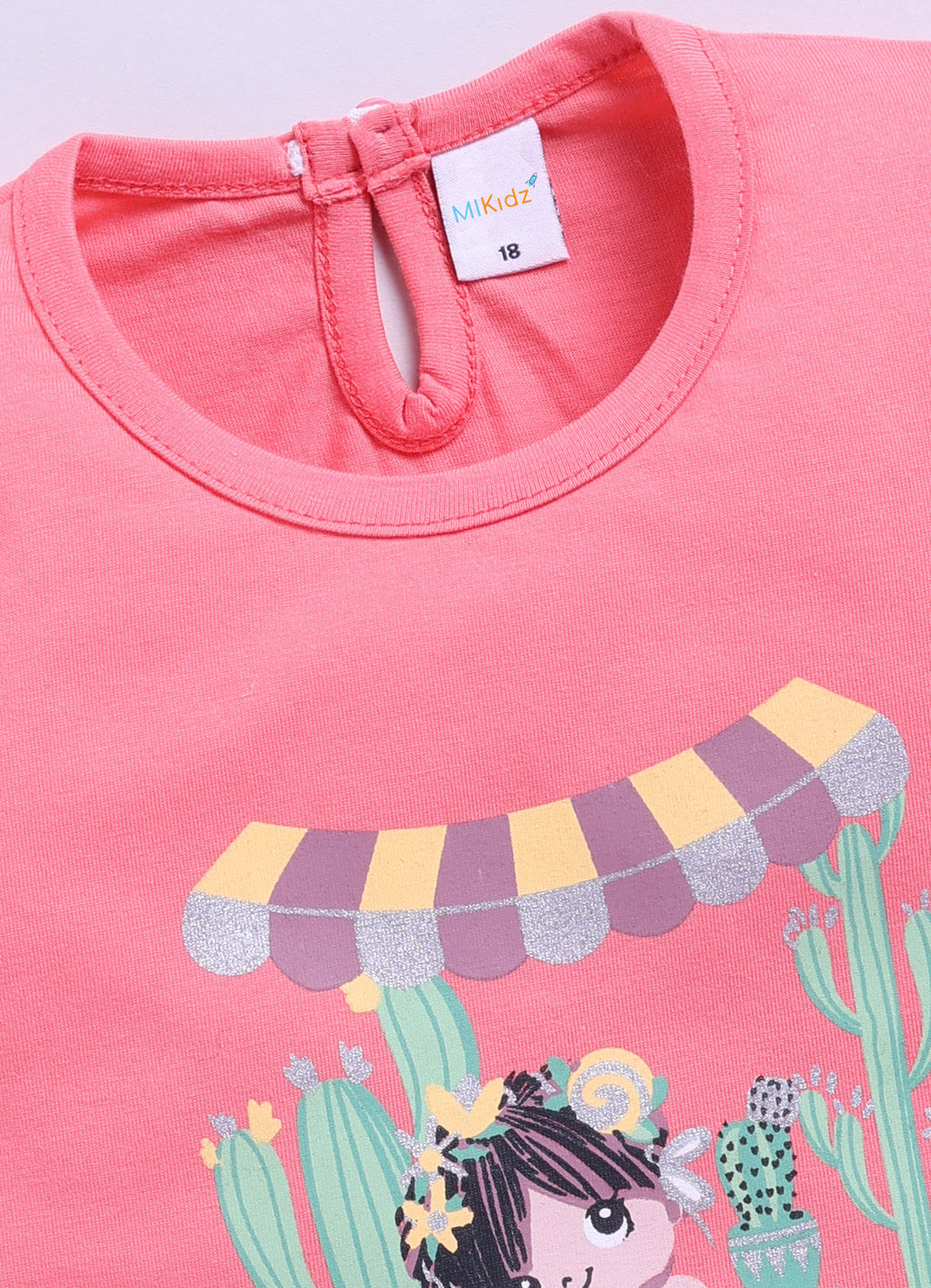 Mars Infiniti Baby Girls Casual Top Capri (Deep Pink, white)