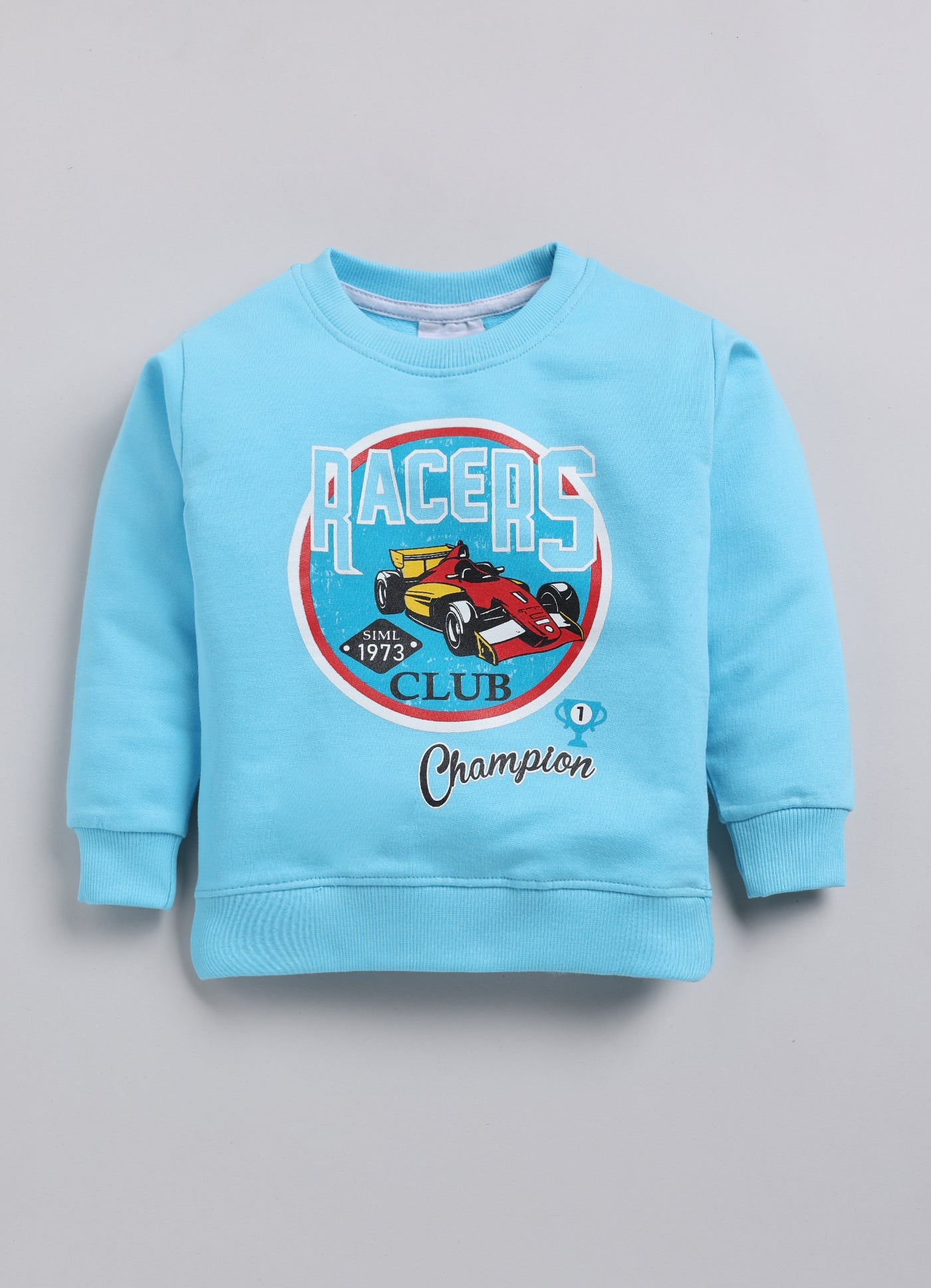 Mars Infiniti Boys & Girls Casual Sweatshirt Track Pants (Sky Blue, Melange)