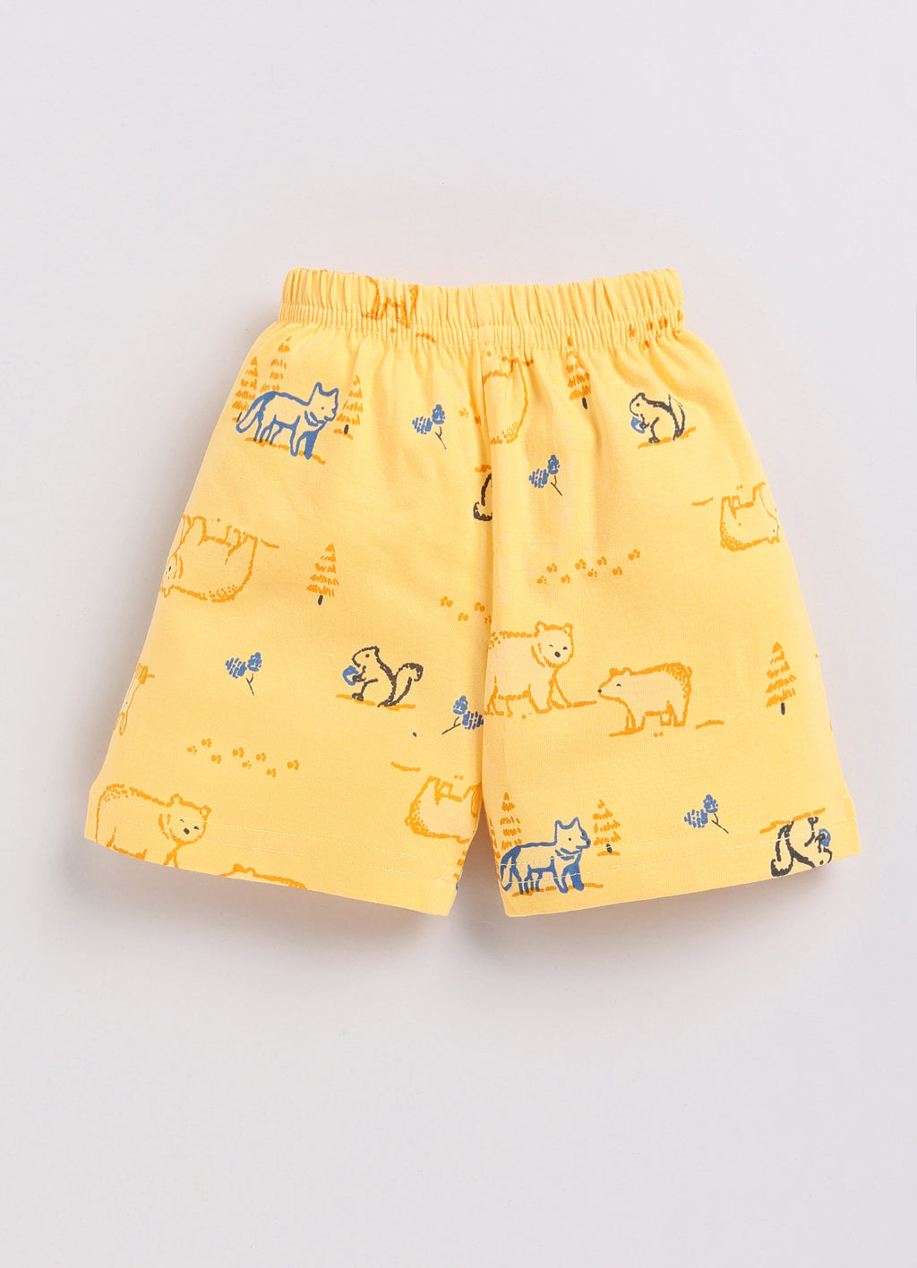 Mars Infiniti Baby Boys Pure Cotton Half Sleeve shoulder buttoned T-shirt & Shorts Set