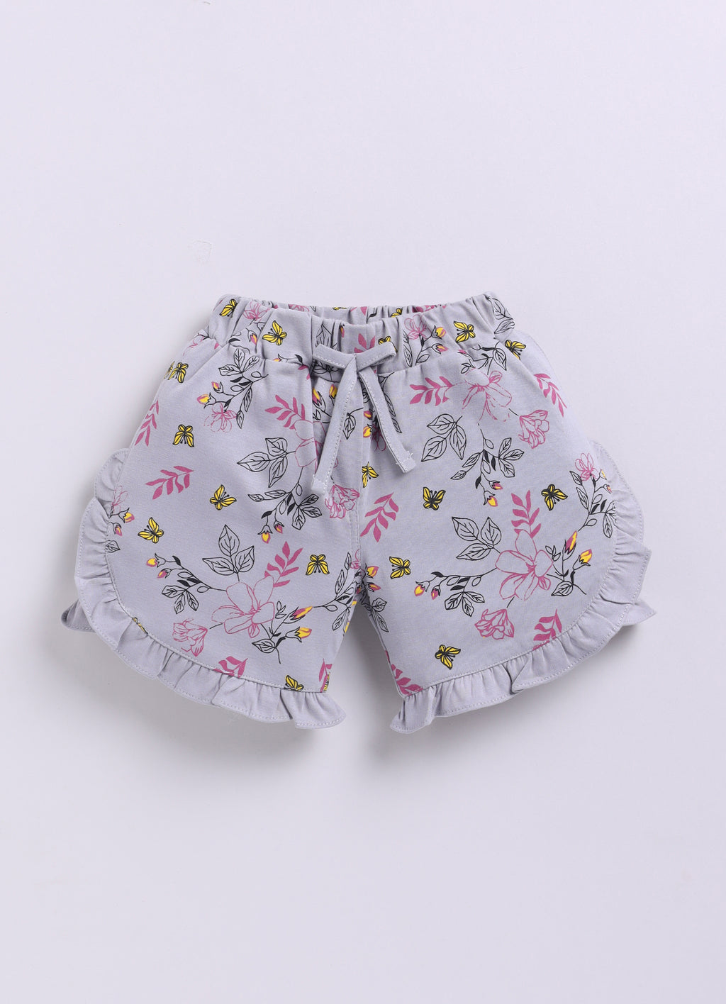 Mars Infiniti Baby Girls Casual Top Shorts (wine, Grey)