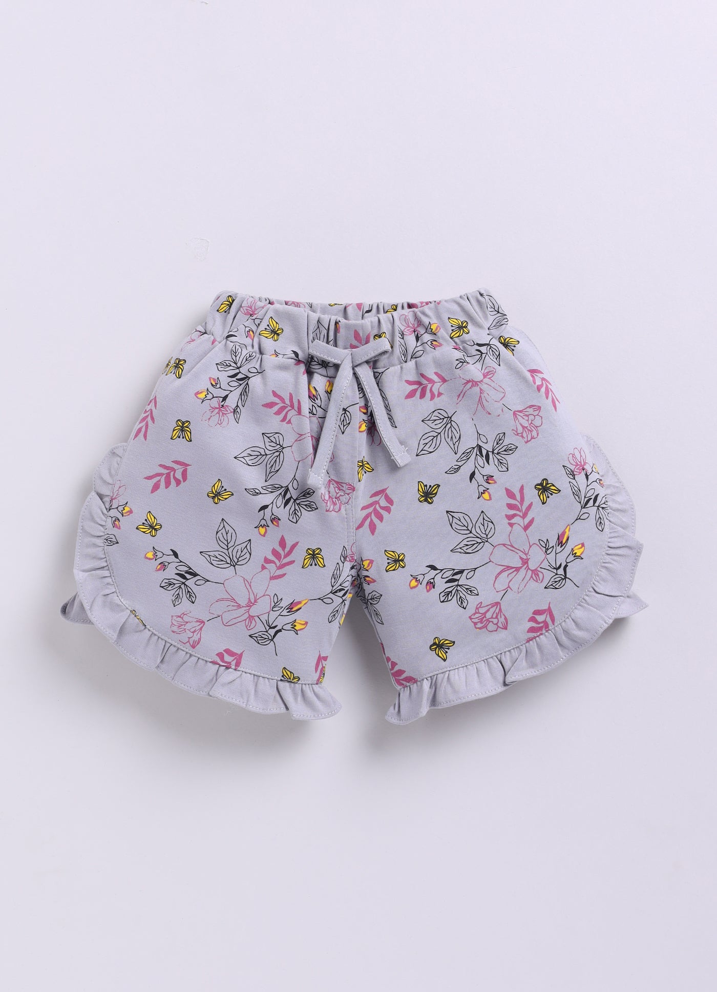 Mars Infiniti Baby Girls Casual Top Shorts (wine, Grey)