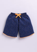 Mars Infiniti Baby Girls Casual Top Shorts (orange, deep blue)