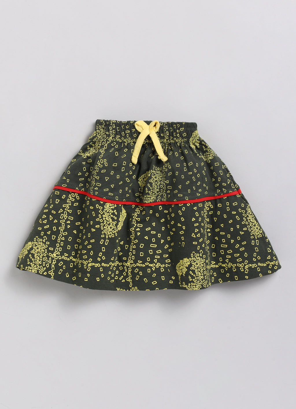 Mars Infiniti Girls Casual Top Skirt (Yellow)