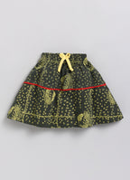 Mars Infiniti Girls Casual Top Skirt (Yellow)