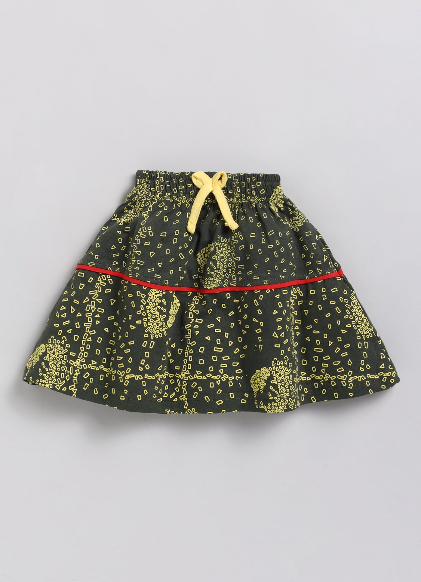 Mars Infiniti Girls Casual Top Skirt (Yellow)