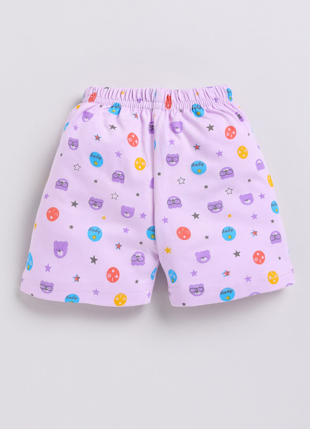 Mars Infiniti Baby Boys Pure Cotton Half Sleeve shoulder buttoned T-shirt & Shorts Set