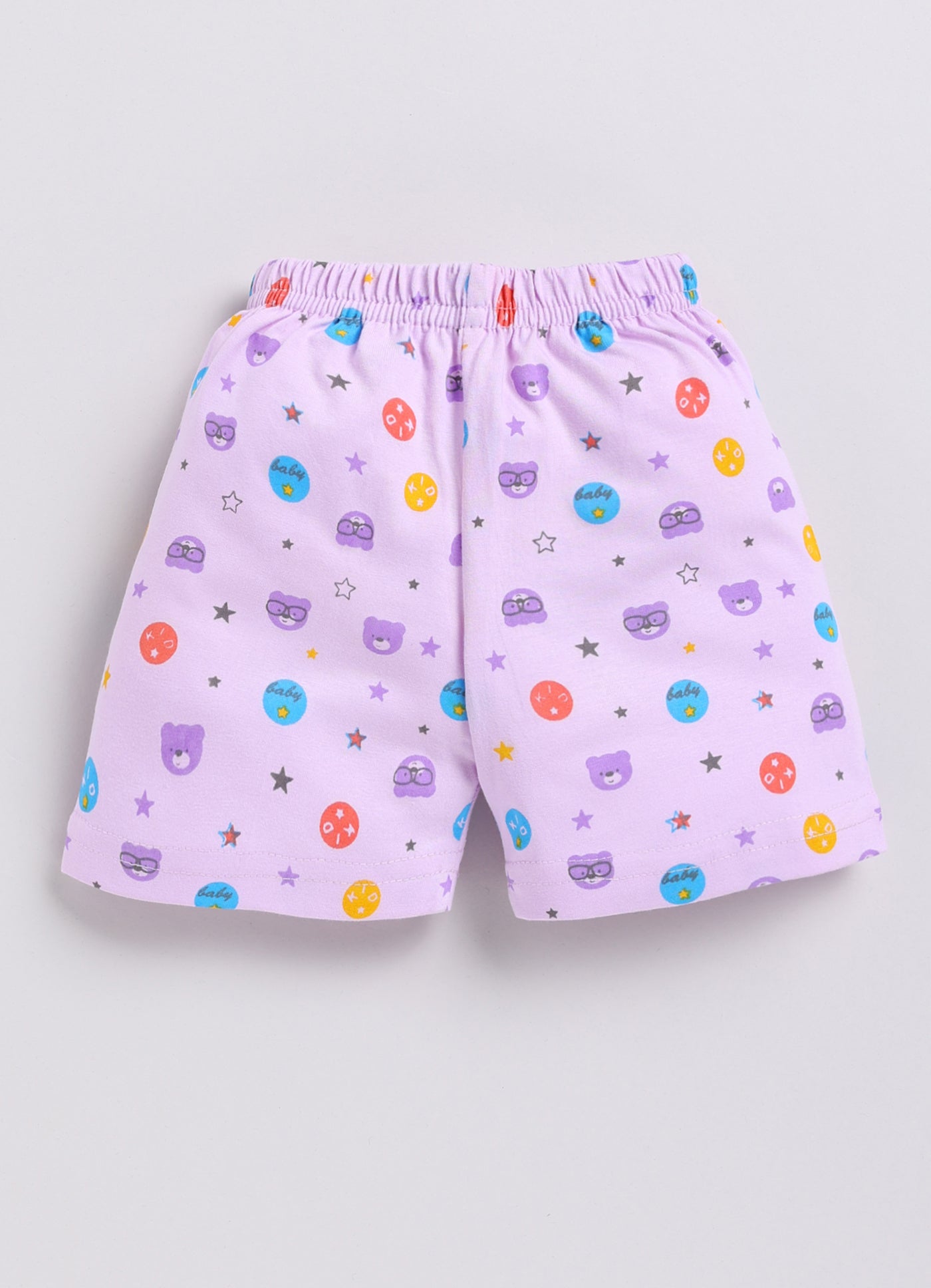 Mars Infiniti Baby Boys Pure Cotton Half Sleeve shoulder buttoned T-shirt & Shorts Set