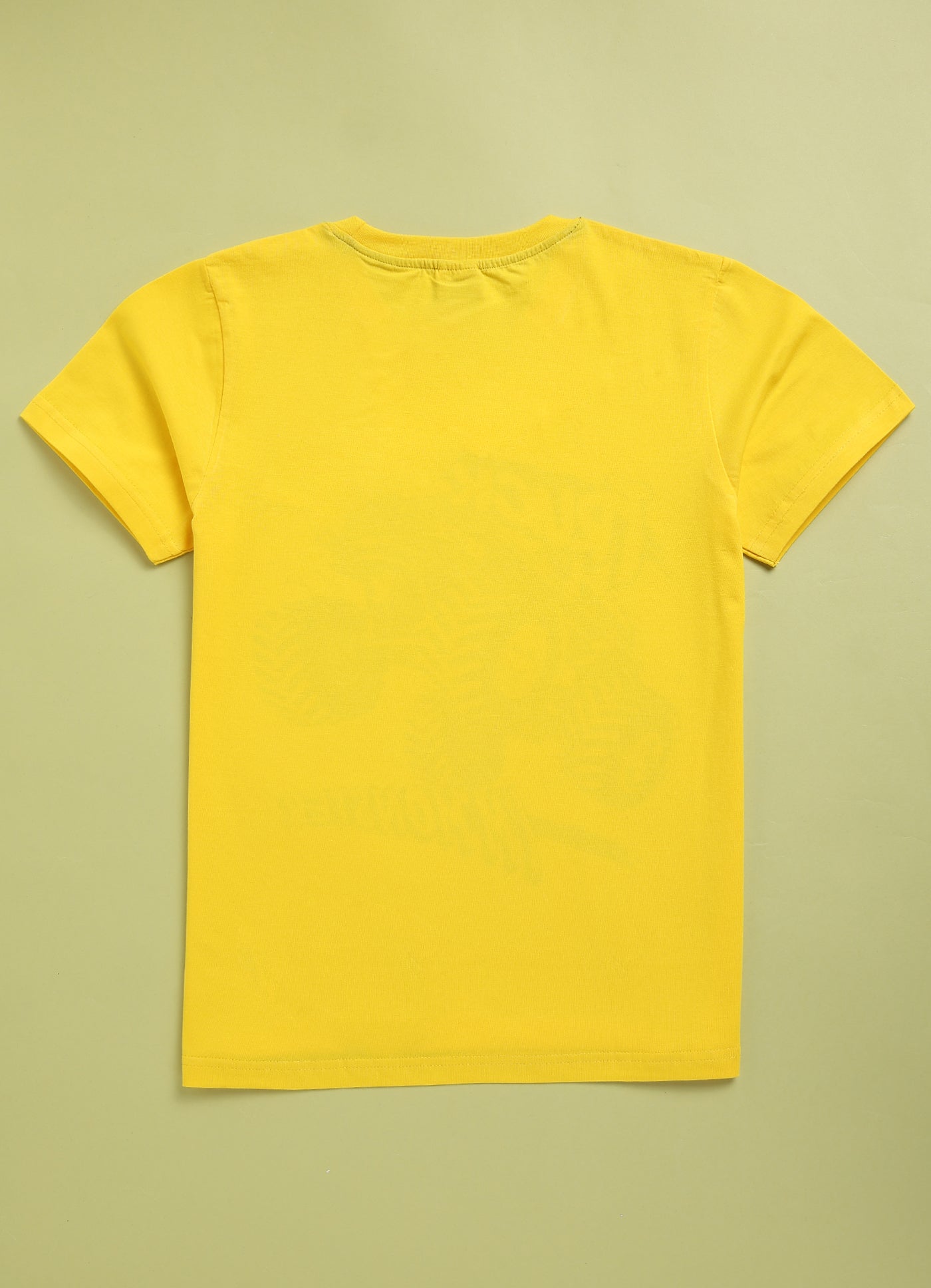 Mars Infiniti Pure Cotton Half Sleeves T-Shirt - Yellow