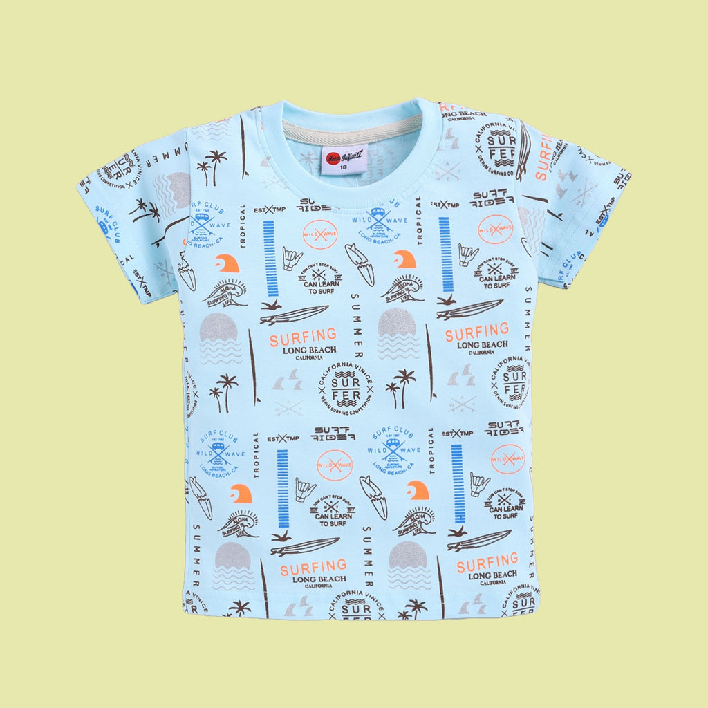 Mars Infiniti Boys Graphic Print Pure Cotton Regular T Shirt Pack of 3 combo