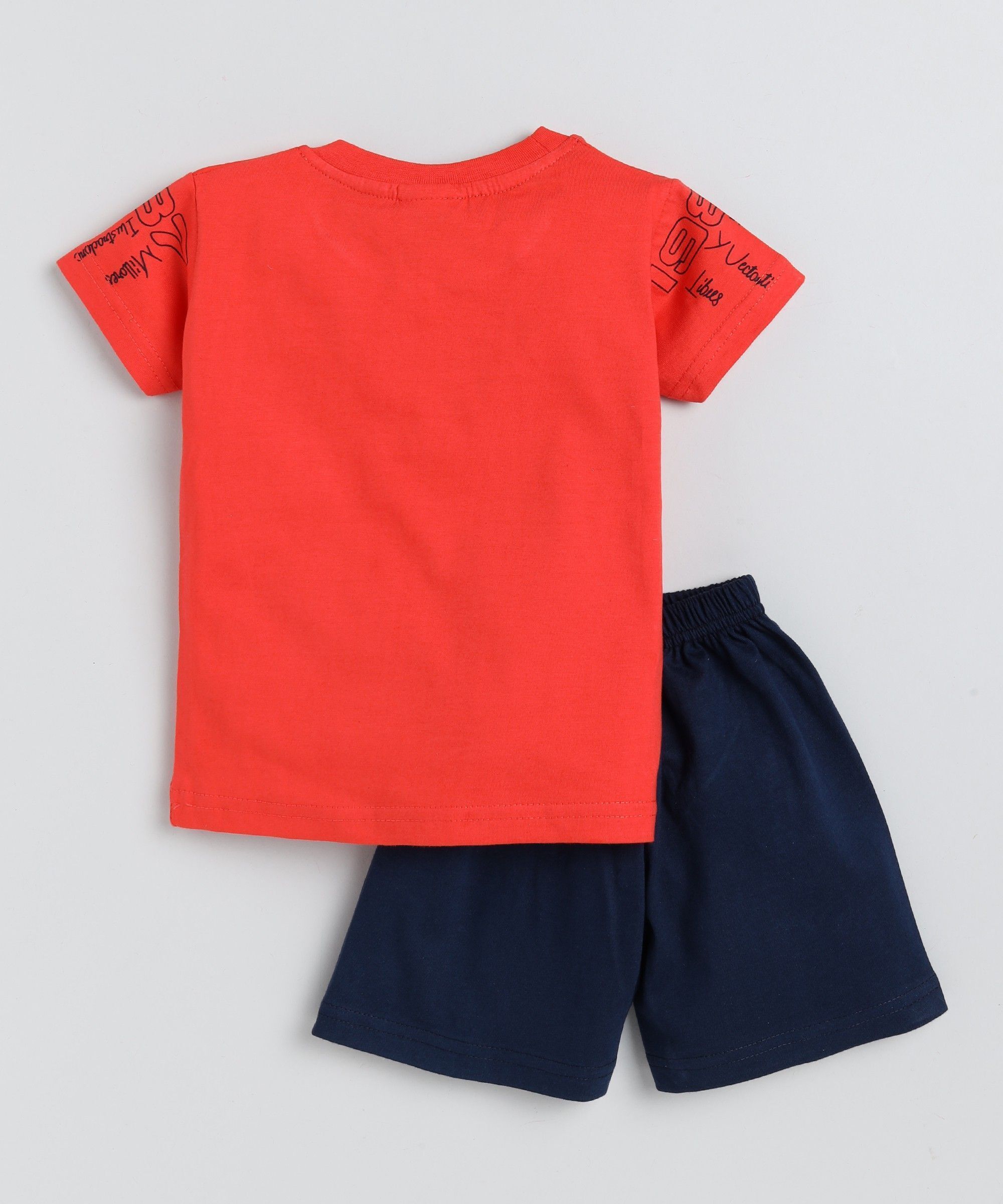 Mars Infiniti Boys Casual T-shirt Shorts (Blue_Rust)