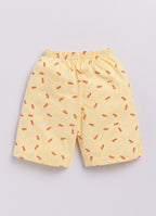 Mars Infiniti Boys & Girls Casual T-shirt Shorts (Sky Blue, Yellow)