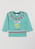 Mars Infiniti Boys Casual T-shirt Track Pants (Sea Green)