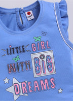 Mars Infiniti Baby Girls Casual Top Shorts (Blue, White)