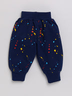 Mars Infiniti Boys & Girls Casual Sweatshirt Track Pants (Yellow & Navy)