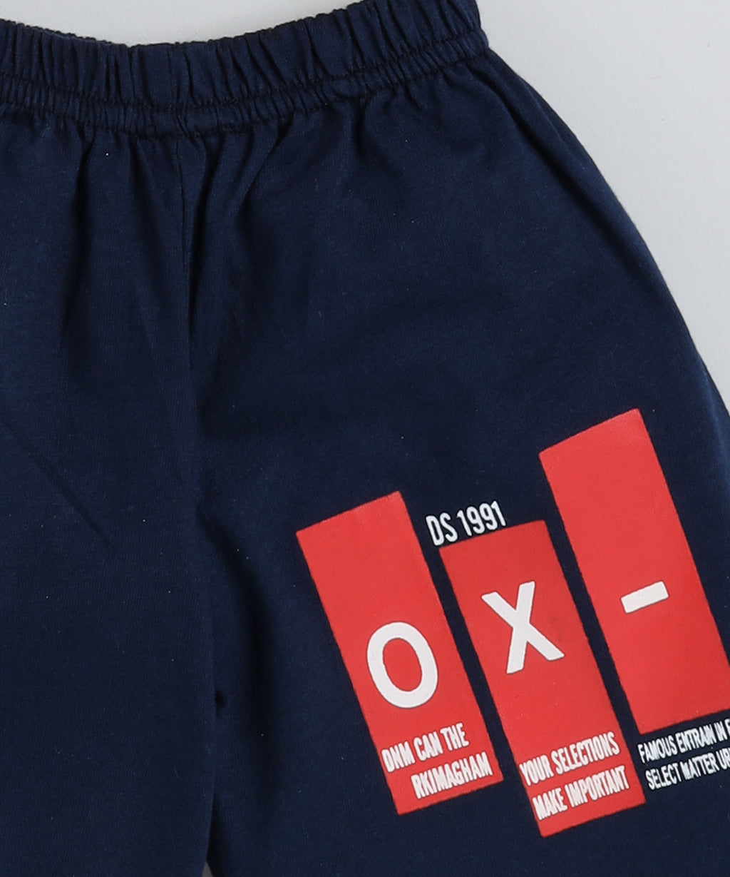 Mars Infiniti Boys Pure Cotton Half Sleeve T-shirt & Shorts Set