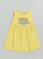 Mars Infiniti Baby Girls Midi/Knee Length Casual Dress (Multicolor, Sleeveless)