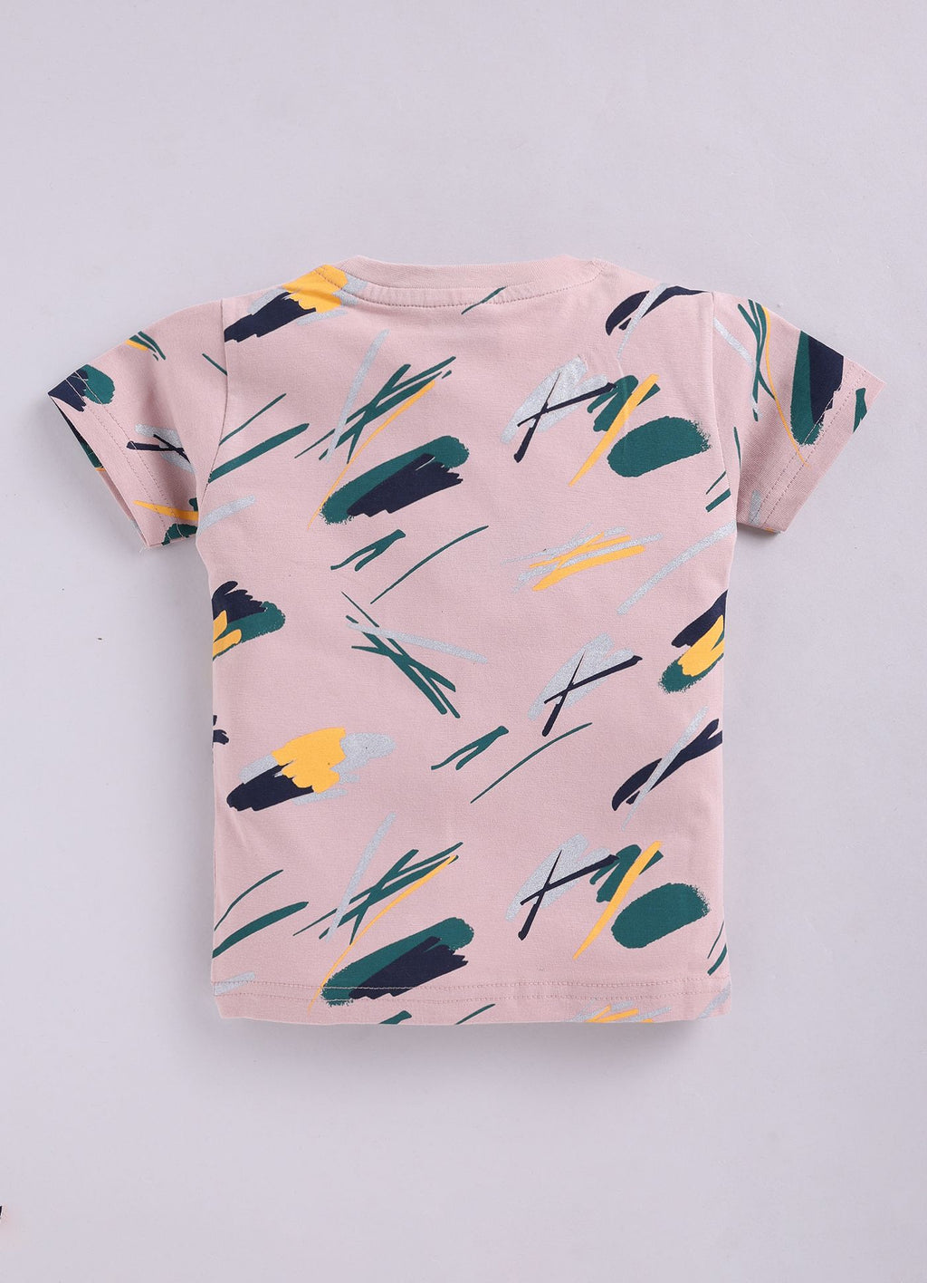 Mars Infiniti Boys Graphic Print Pure Cotton Regular T Shirt (Pink, Pack of 1)