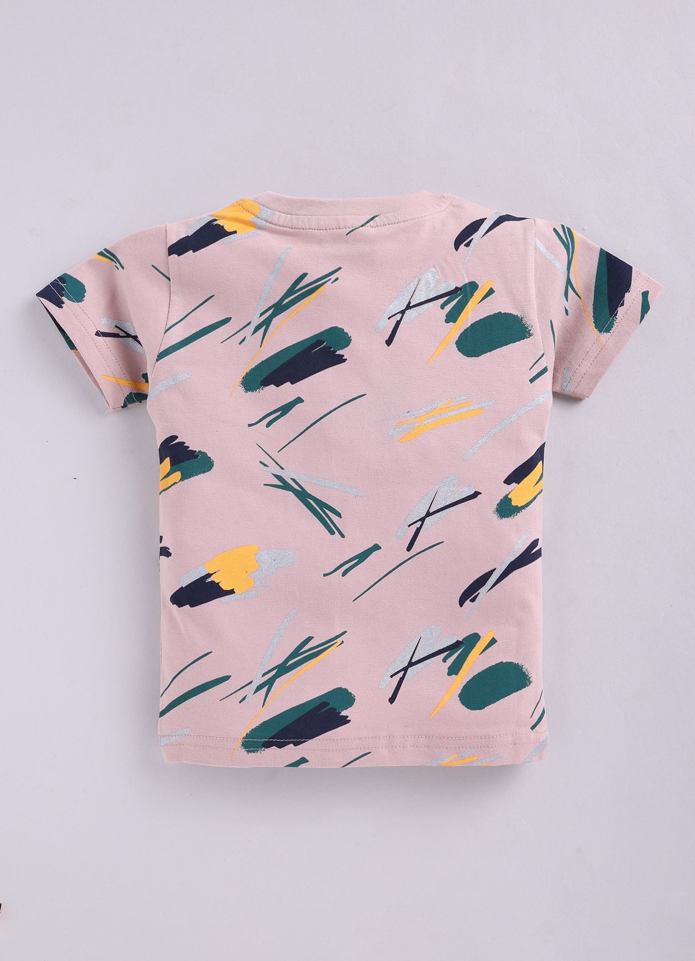 Mars Infiniti Boys Graphic Print Pure Cotton Regular T Shirt (Pink, Pack of 1)