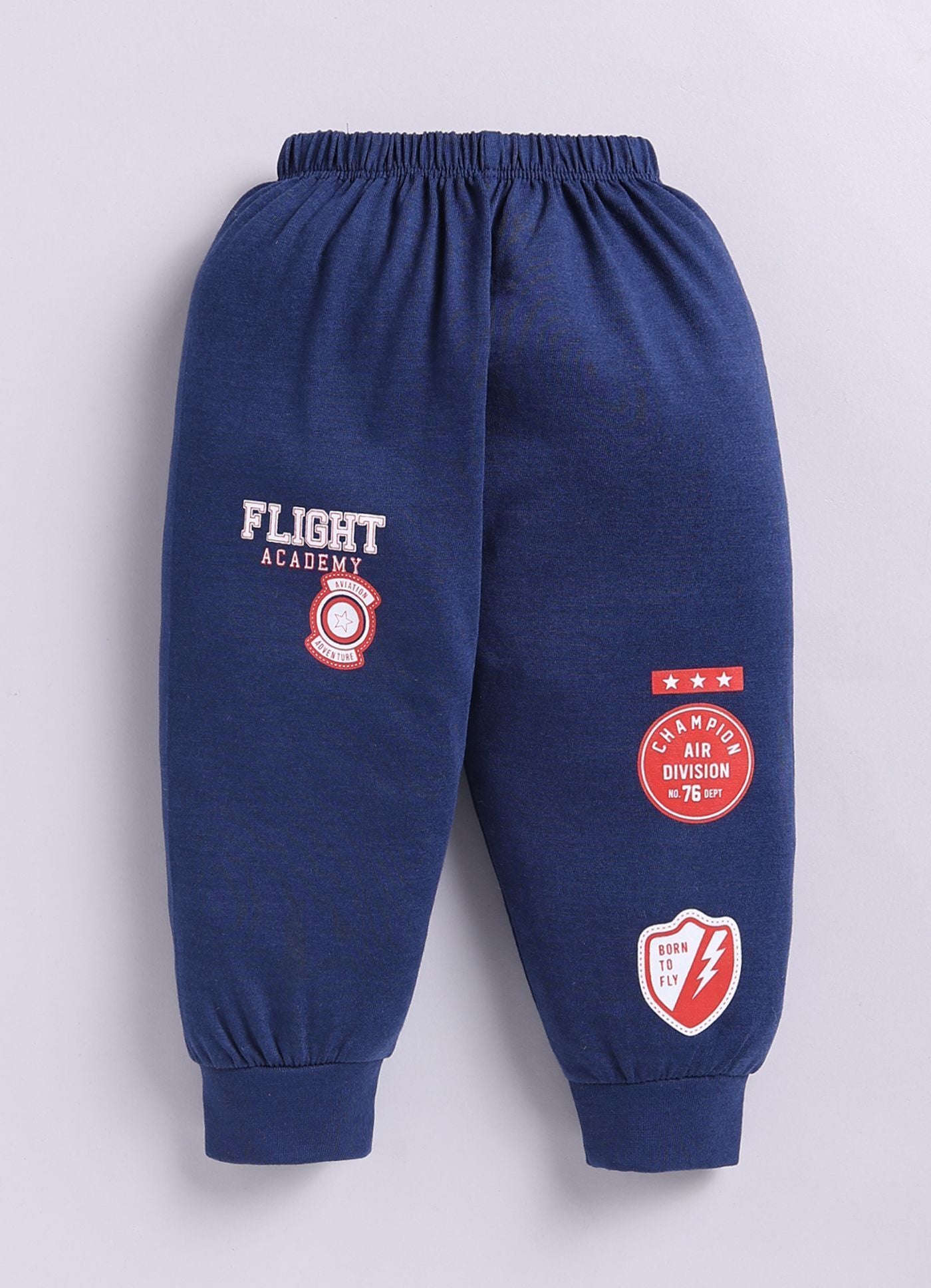 Mars Infiniti Boys Casual T-shirt Track Pants (Rust Red, Deep Blue)