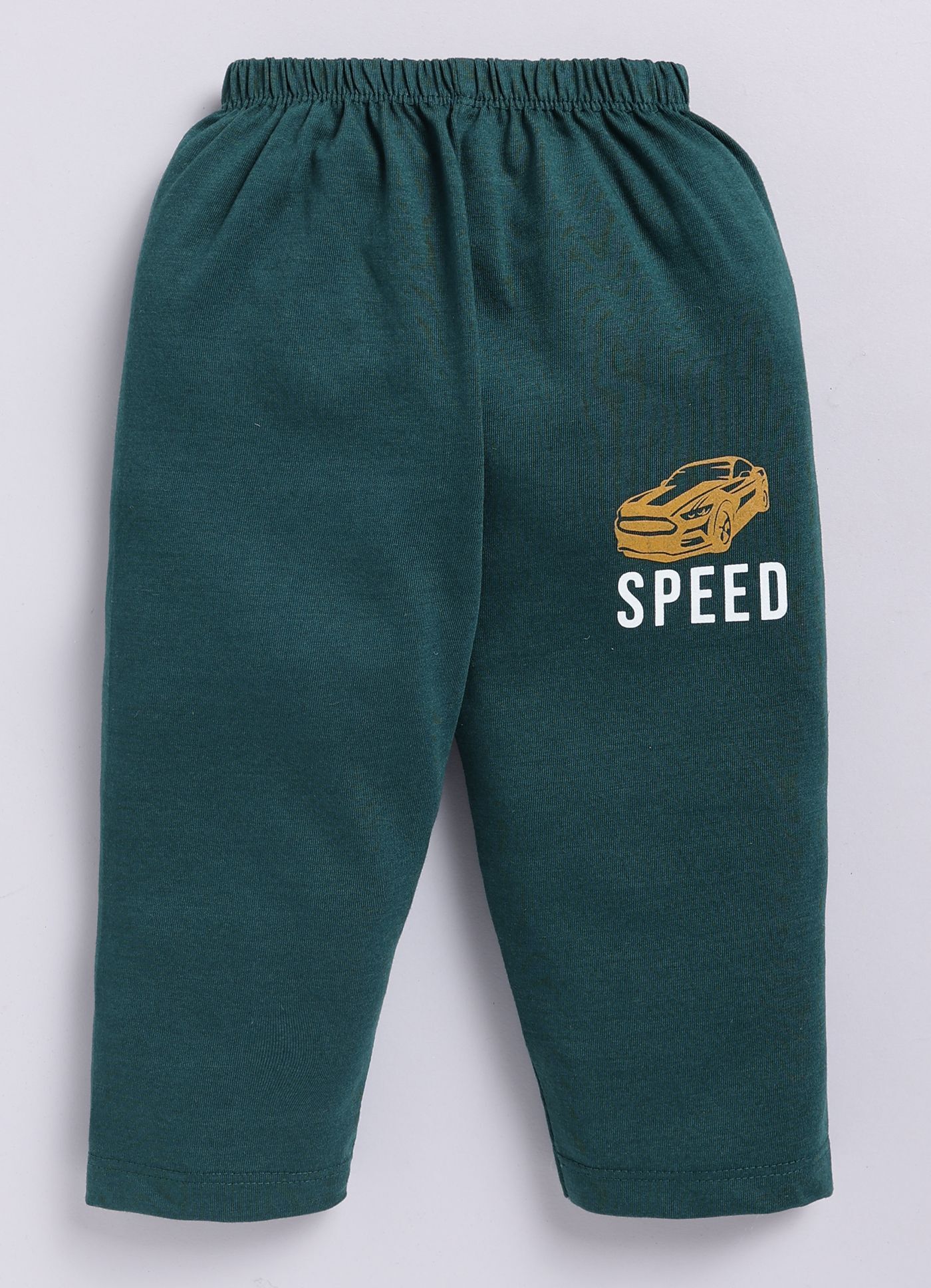 Mars Infiniti Boys Casual T-shirt Pant (Mustard Yellow, Deep Green)