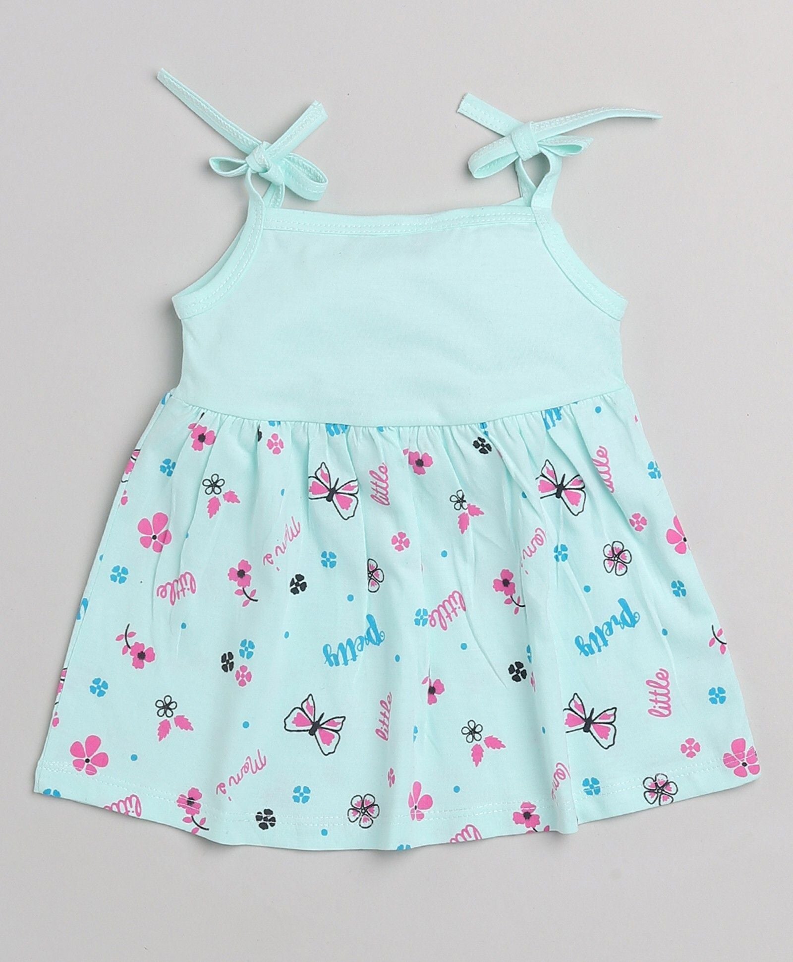 Mars Infiniti Baby Girls Casual Top Panty (Yellow_Sky Blue_Baby Pink)