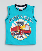 Mars Infiniti Boys & Girls Casual T-shirt Shorts (Blue)