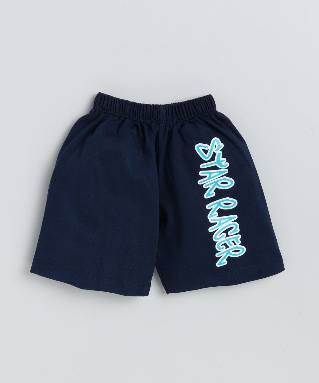 Mars Infiniti Boys & Girls Casual T-shirt Shorts (Blue)