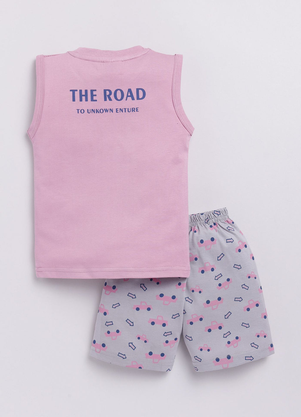 Mars Infiniti Boys & Girls Casual T-shirt Shorts (Pink, Melange)