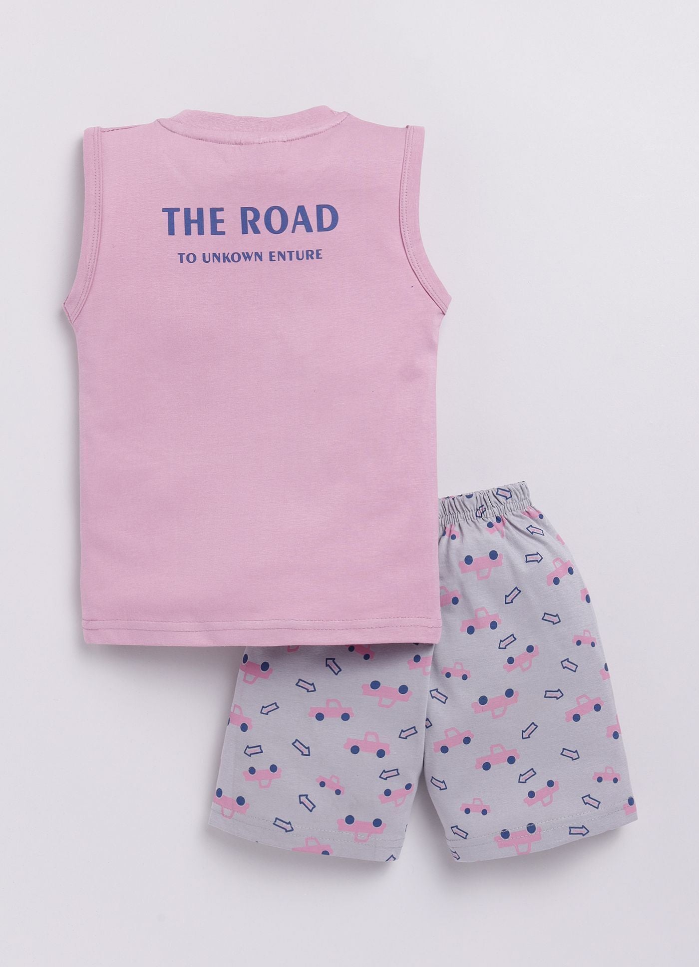 Mars Infiniti Boys & Girls Casual T-shirt Shorts (Pink, Melange)