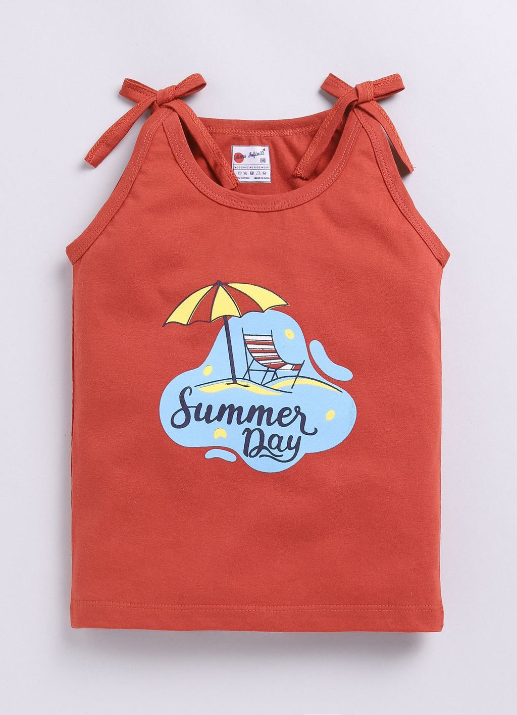 Mars Infiniti Baby Boys & Baby Girls Casual Vest Shorts (Light Red)
