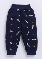 Mars Infiniti Boys & Girls Casual Sweatshirt Track Pants (Orange, Deep Blue)