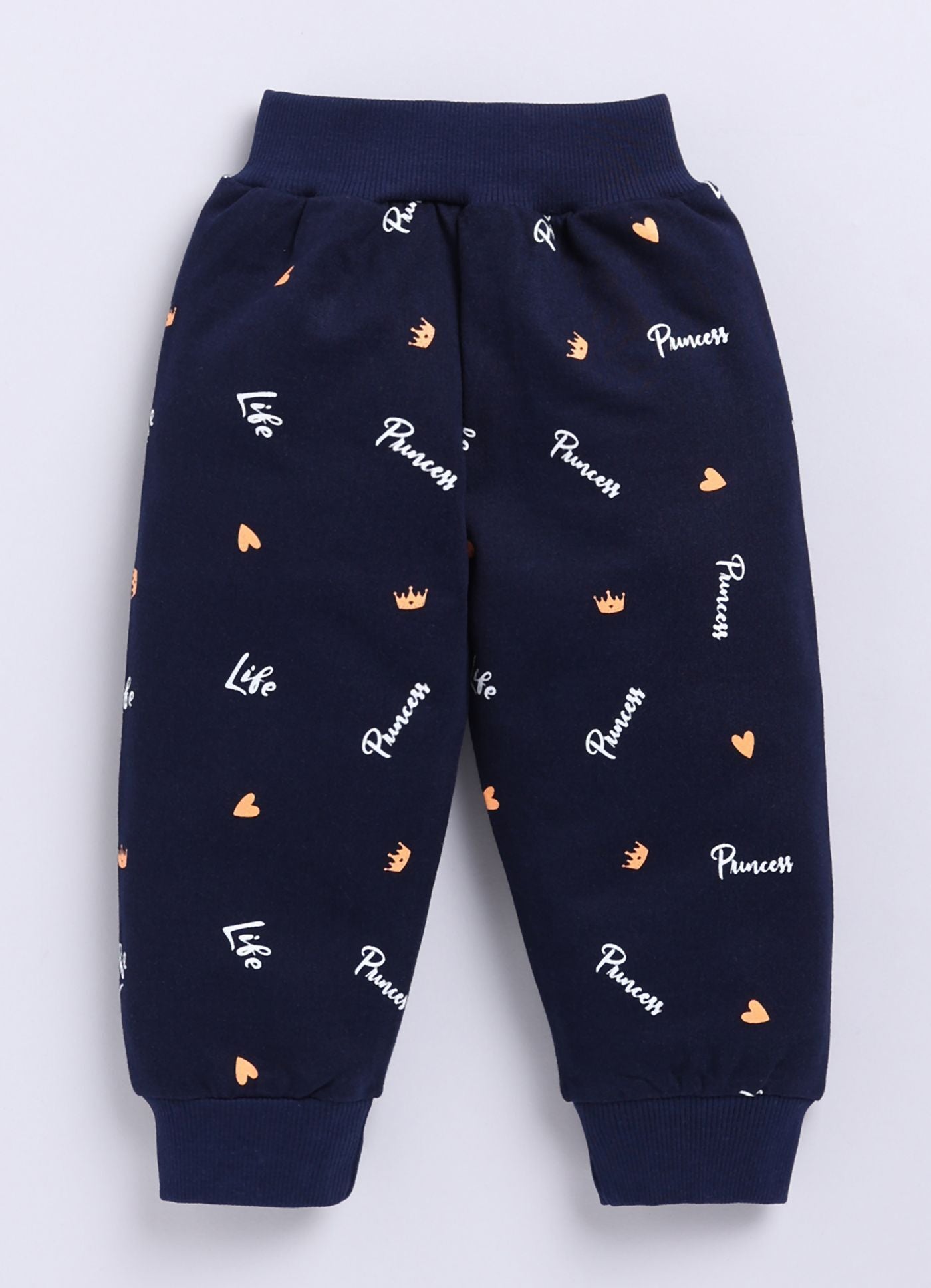 Mars Infiniti Boys & Girls Casual Sweatshirt Track Pants (Orange, Deep Blue)